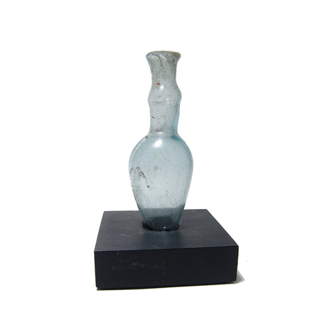 Ancient Roman Glass Bottle // 4th-5th Century AD