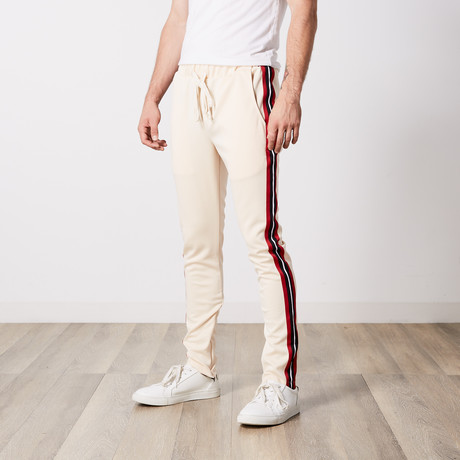 Benjamins Taped Track Pants // Beige (S)