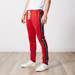 Benjamins Taped Track Pants // Red (XL)