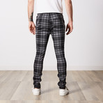Eugenes Plaid Track Pants // Grey + Black (XL)