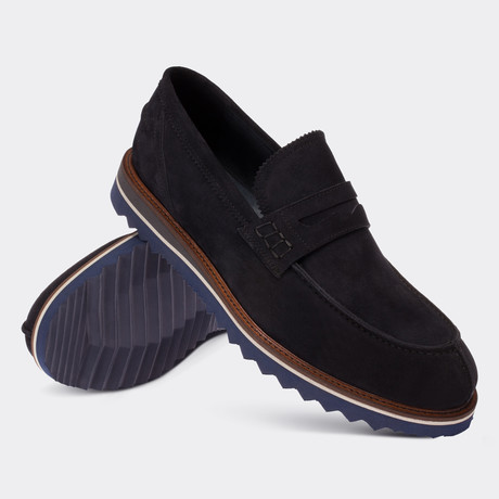 Joshua Loafer Shoes // Navy Blue (Euro: 38)