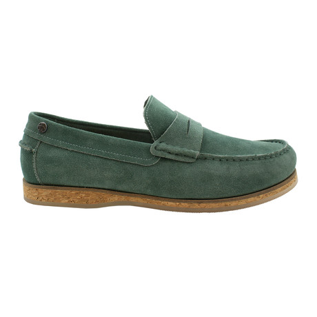 Charles II Suede Loafer // Sage (US: 7.5)