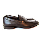 Brioni // Capri Brown Leather Loafers // Brown (US: 9.5)