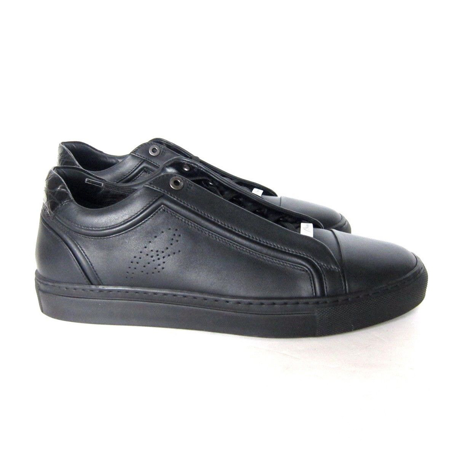 Brioni // Crocodile Trim Leather Sneakers // Black (US: 6) - Brioni ...