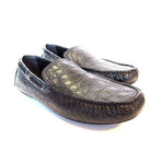 Brioni // Biarritz Alligator Loafers // Dark Green (US: 9.5)