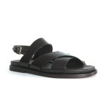 Brioni // Sartorial St Martin Leather Sandal // Brown (US: 9)