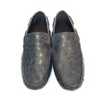 Brioni // Biarritz Alligator Loafers // Dark Green (US: 9.5)