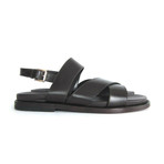 Brioni // Sartorial St Martin Leather Sandal // Brown (US: 9.5)