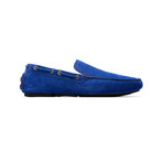 Brioni // Suede Slip On Loafers // Blue (US: 8.5)