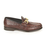 Salvatorre Ferragamo // Mason Crocodile Horsebit Loafers // Brown (US: 10)