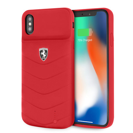 Rechargeable Portable Charging Case // 3600mAH // Red (iPhone X/XS)