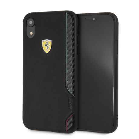 Racing Shield Soft Touch Case // Black (iPhone XR)