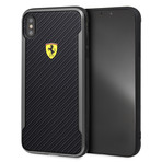 Slim Fit Carbon Fiber Hard Case // Black // iPhone XS Max