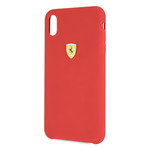 Silicone On Track iPhone Case // Metal Logo (iPhone 11 Pro // Red)