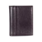 Bi-Fold 6-Card Holder (Brown)