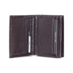 Bi-Fold 6-Card Holder (Brown)