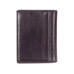 Bi-Fold 6-Card Holder (Brown)