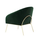 Will Velvet Accent Chair (Navy + Gold)