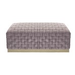 Griffin Velvet Bench (Lilac + Gold)