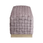 Griffin Velvet Bench (Lilac + Gold)
