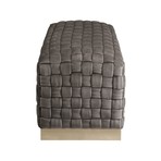 Griffin Velvet Bench (Lilac + Gold)