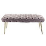 Jilynn Velvet Bench (Lilac + Gold)