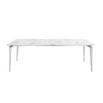 Bridger Dining Table // 90" (White + Gold)