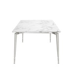 Bridger Dining Table // 90" (White + Gold)