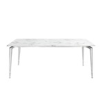 Bridger Dining Table // 70" (White + Gold)