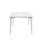 Bridger Dining Table // 70" (White + Gold)