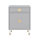 Kurney Accent Table (Light Grey)