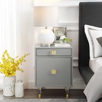 Kurney Accent Table (Light Grey)