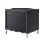 Treni Accent Table // Black + Chrome