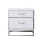 Perkolli Accent Table (Dark Grey + Chrome)