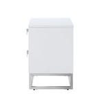 Perkolli Accent Table (Dark Grey + Chrome)