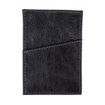 Palmer Vertical Slim Card Holder (Jet Black)