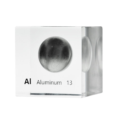 Lucite Cube // Aluminum