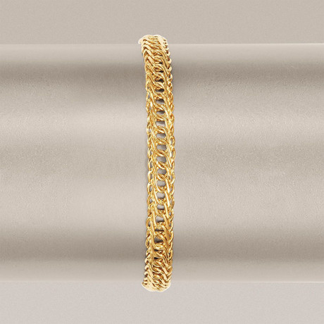 Classic Double Stainless Steel Curb Chain Bracelet