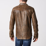 Clint Leather Jacket // Antique Brown (S)