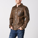 Clint Leather Jacket // Antique Brown (S)