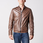 Gavin Leather Jacket // Grey (M)