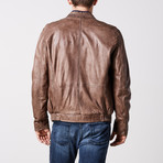 Gavin Leather Jacket // Grey (M)