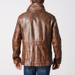 Jacob Leather Jacket // Mud (M)