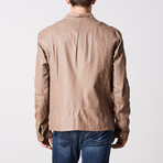 Garcia Leather Jacket // Taupe (2XL)