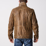 Memphis Leather Jacket // Antique Brown (S)