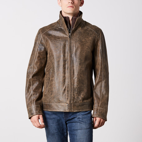 Ordell Leather Jacket // Antique Brown (S)