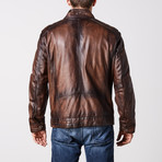 Shane Leather Jacket // Brown (L)