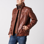 Bradley Leather Jacket // Navajo (2XL)