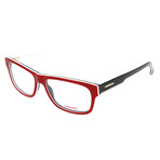 Unisex 1102-V 8RR Frames // Red Vertical Striped