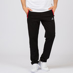 Kian Track Pants // Black + Red (S)